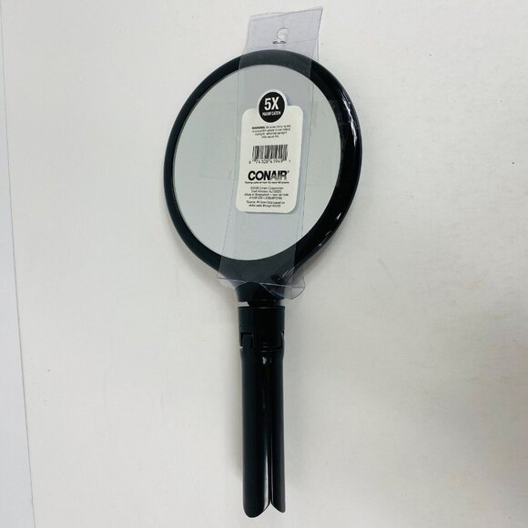Conair Adjustable Mirror With Tripod 5X Magnification Black Lightweight Design - Picture 4 of 5